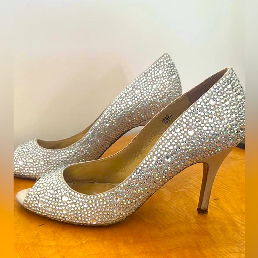 Benjamin Adams crystal heels (7.5)